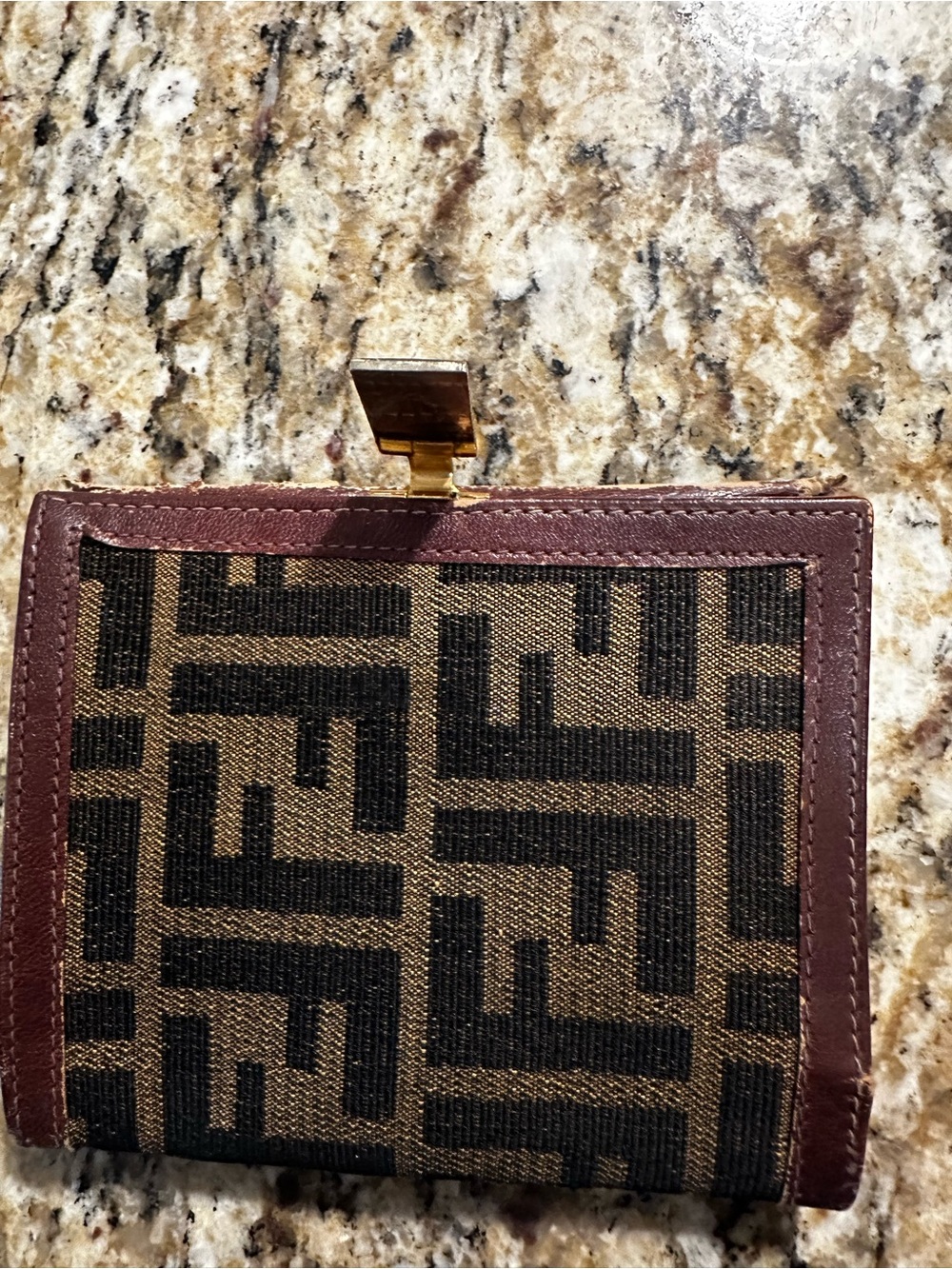 Fendi Zucca FF Logo Wallet, vintage- look at all pics**project piece** - Picture 4 of 14